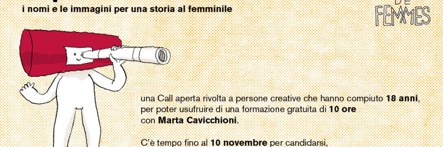 Bande de Femmes Toponomastiche: iscrizione laboratorio fino al 10 novembre