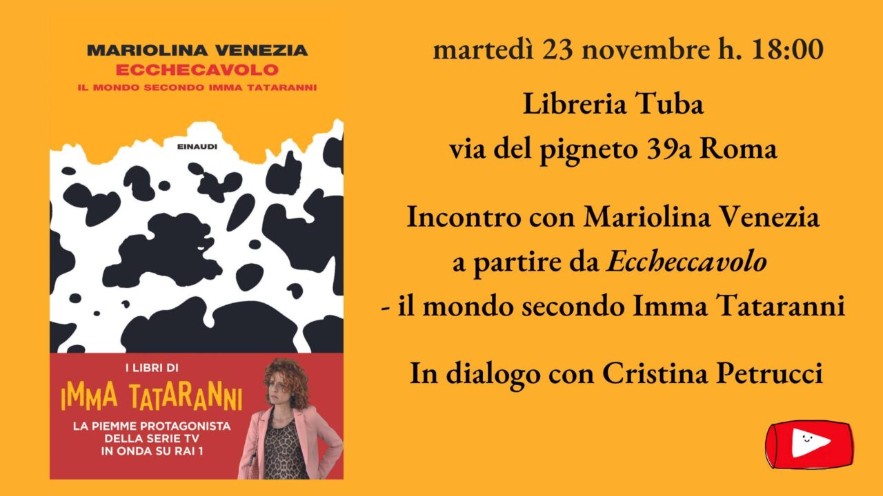 Presentazione dell’ultimo libro di Mariolina Venezia su Imma Tataranni