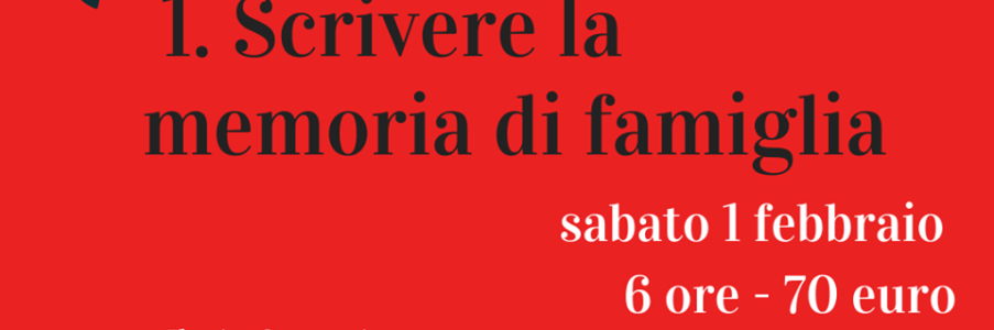 2 laboratori di scrittura: PRENOTATEVI