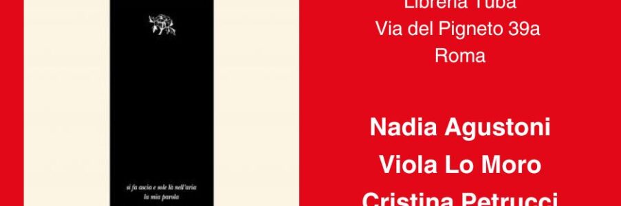 Presentazione di Avrei voluto da giovane solo vivere con Nadia Agustoni