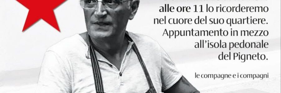Una targa al Pigneto per Dario Santilli